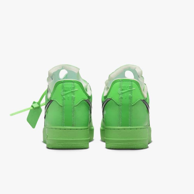 Neon green air on sale force 1 off white